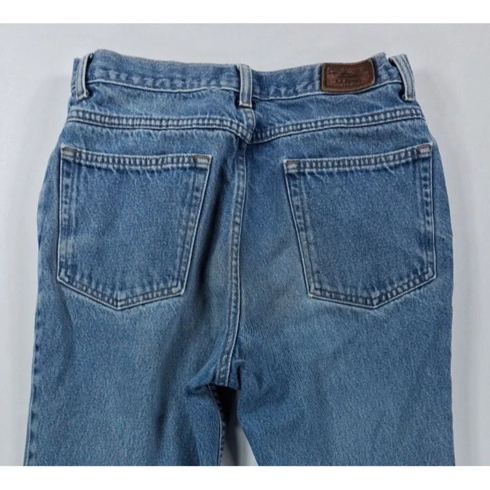 LL Bean Jeans Mens 32x30 Vintage 90s Classic Fit Medium Wash Straight Leg Denim